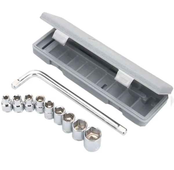 ctw-1810 | 10 piece high quality socket wrench set spanner car machine repair service tools kit | best quality tool kit - Image 5
