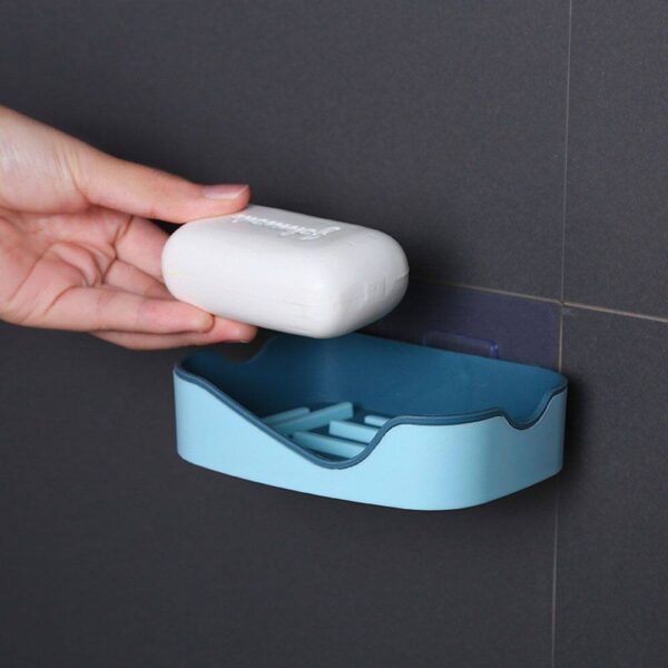 wall mounted soap dish holder for bathroom | wall mounted soap bar, holder rack for shower wall, kitchen, bathroom (random color) - Image 4