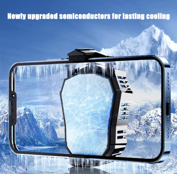 ds 01 original mobile cooler magnetic phone cooler fan | adjustable cooling fan holder heat sink cooling artifact for all - Image 3