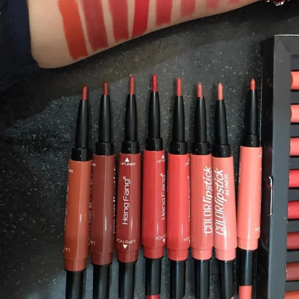 heng feng 2 in 1 lipstick set of 8