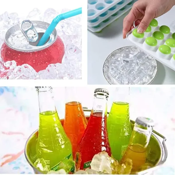 popup ice cube tray silicone mould jelly shots/chocolate (random color) - Image 5