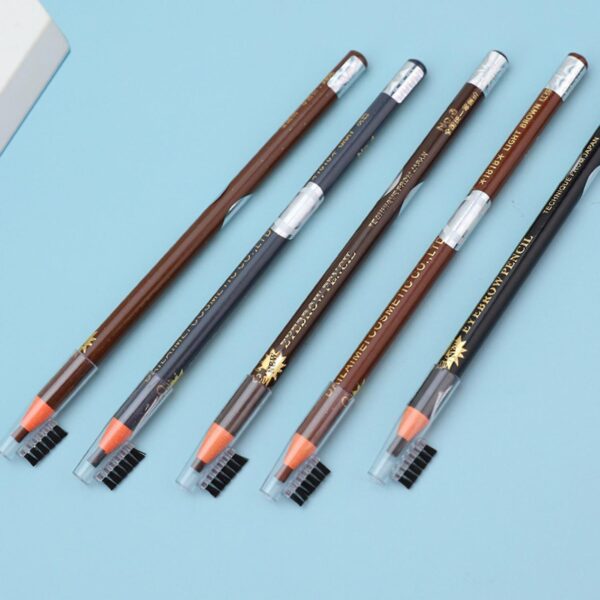 12 pcs waterproof sweat-proof eyebrow pencil non smudge long lasting (random color) - Image 5