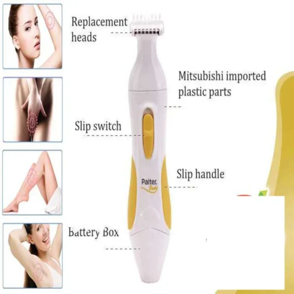 paiter 3 in 1 electric lady shaver cell operated - Image 6