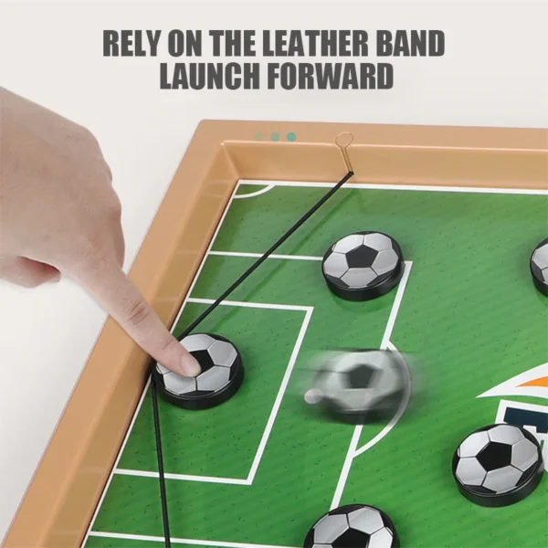 wooden sling puck game | football board game | wooden hockey soccer table game for kids & adults - Image 7