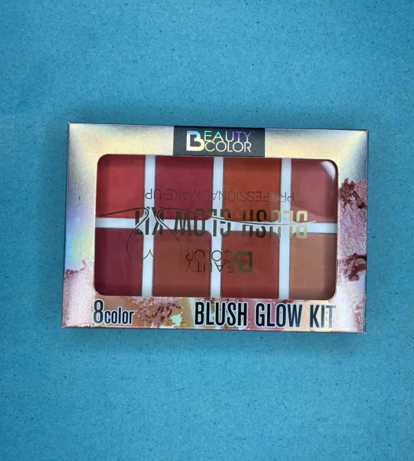 beauty color blush glow kit - 8 vibrant colours palette - Image 5