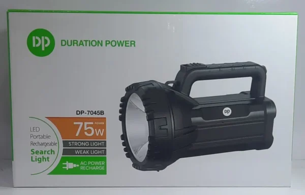 rechargeable portable led search light dp 7045 torch - Image 3