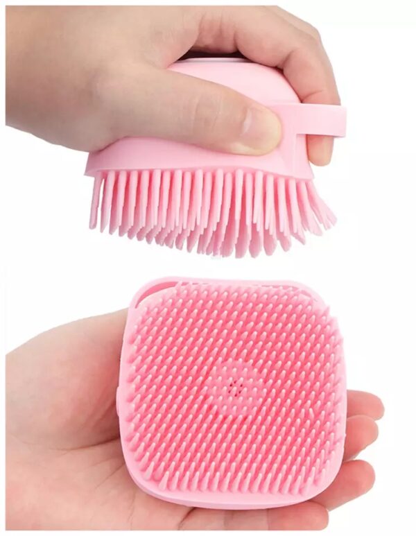 combo deal of 4 in 1 foot scrubber – 4 step pedicure (cleanse, scrub, file and buff) + silicone bath brush | bath brush scrubber ) ( random color ) - Image 9