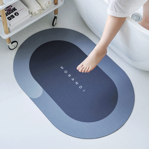 bath mat super absorbent quick drying bathroom rugs non slip kitchen entrance doormat modern napa skin floor mats home decor - random