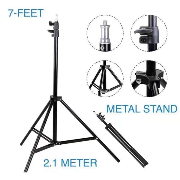 7 ft ring light stand for video shooting and photography
