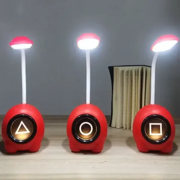 (1 pcs )squid game usb reading table lamp(red color) - Image 2