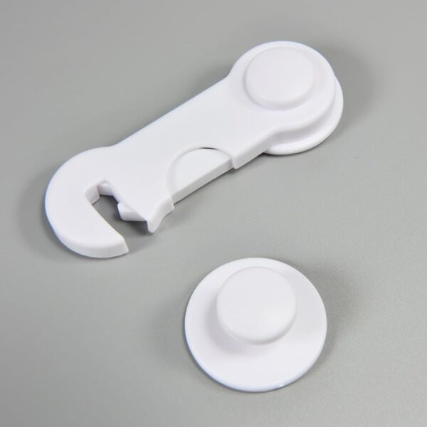 1 pc - children kid drawer lock baby safe angle sliding door plastic child safety locks products ( random color ) - Image 4