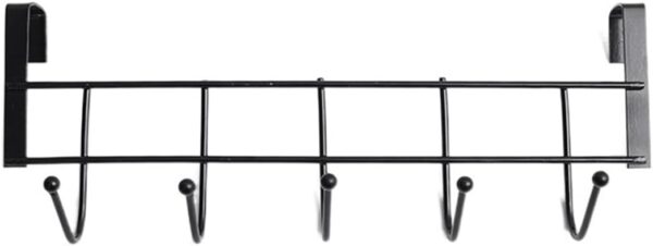 black metal 5 hooks cabinet hanger (random color)