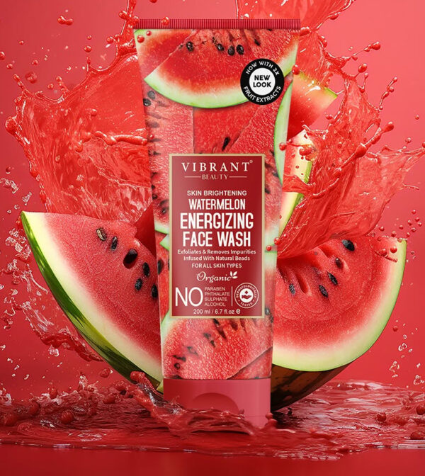vibrant beauty brightening watermelon energizing face wash