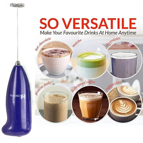 electric egg beater milk drink coffee whisk mixer foamer mini handle stirrer practical cooking tool kitchen mini whisk(random color)