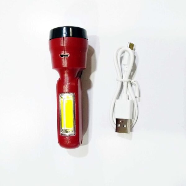 sd gold sd-8672a led mini lithium battery torch light portable rechargeable flashlights outdoor hiking camping compact torch lamp ( random color ) - Image 6