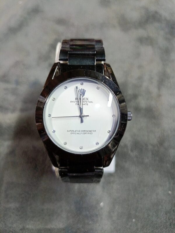 black chain rolex watch for men  wrist watch  (without box )