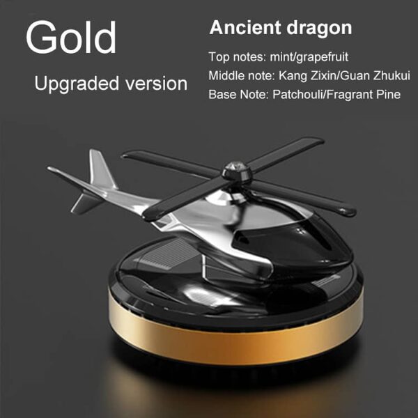 golden solar helicopter with car fragrance.