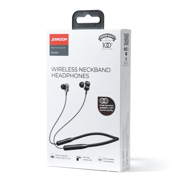 jr-dy01 joyroom magnetic neck sports bluetooth headphones (random colors) - Image 9