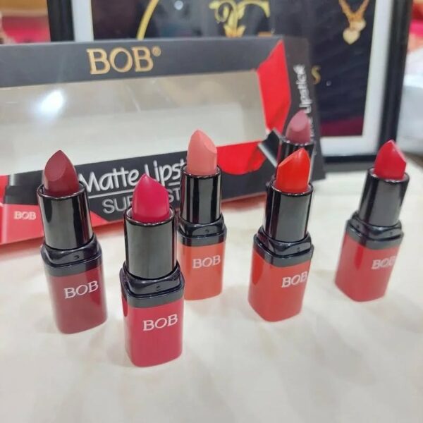 pack of 6 bob super stay matte lipstick set | best quality matte lipsticks for women (random shades) - Image 10