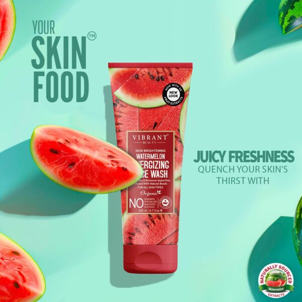 vibrant beauty brightening watermelon energizing face wash - Image 7