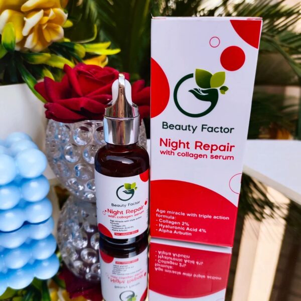 beauty factor night repair collagen serum (30ml) - Image 6