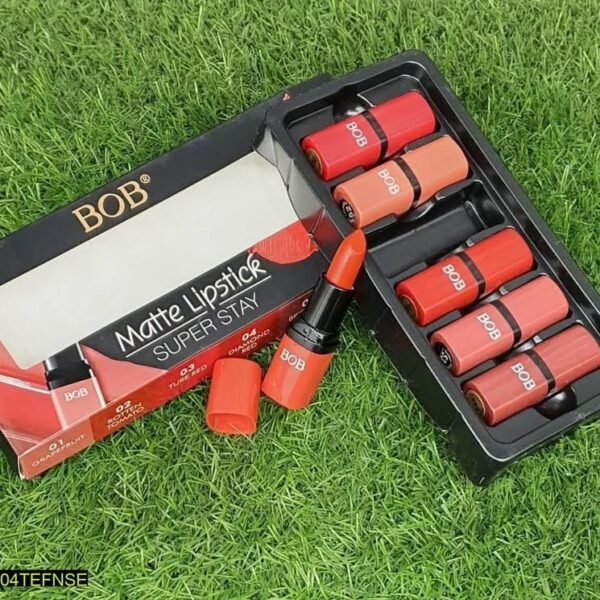 pack of 6 bob super stay matte lipstick set | best quality matte lipsticks for women (random shades) - Image 11