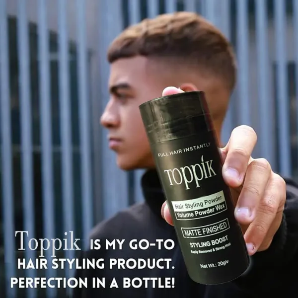 toppik hair stylish powder /toppik hair styling powder volume powder wax matte finished styling boost (20 gram) - Image 5