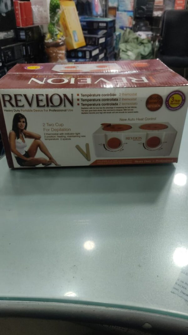 reveion body double wax warmer electric wax warmer professional machine for hair removal. - Image 2