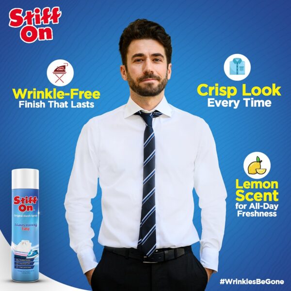 fabric starch spray  stiff on for crisp and fresh clothes - 567gram - Image 15