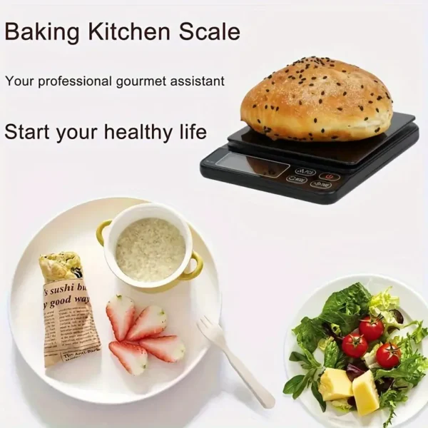 precise escort digital kitchen scale with lcd display - gl-01 - Image 8