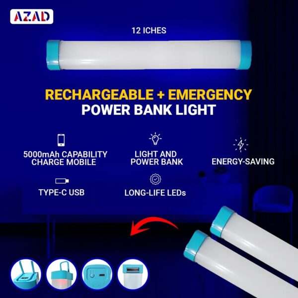 rechargeable + emergency power bank light | emergency magnetic light | house power outage special camping outdoor light - Image 6