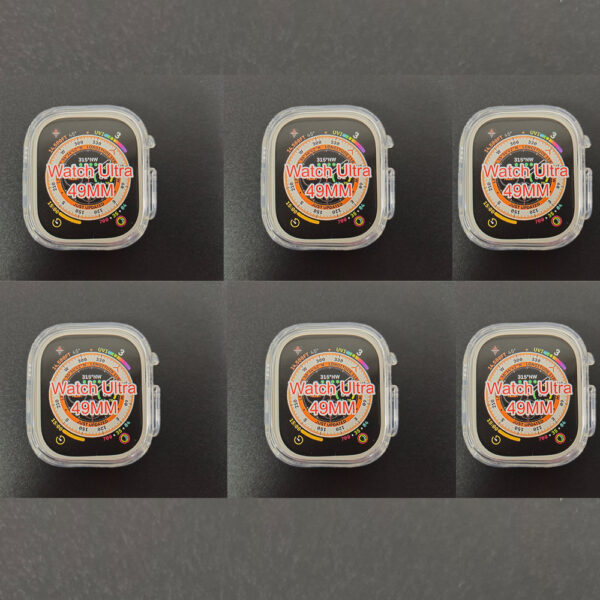 49mm transparent case for smart watch - full jelly soft silicone 360 screen protective full case for ultra smart watch - Image 5
