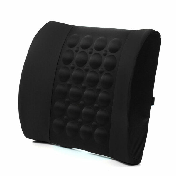 car seat back relief lumbar pain back support pillow headrest waist safety chair cushion for auto vehicle(black color )