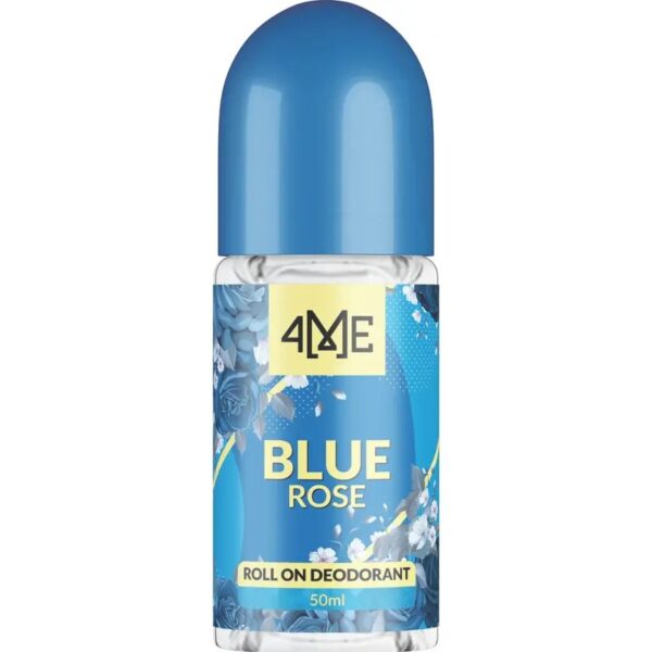 4me blue rose roll on deodorant cover up the smell of body odor, with fragrances 50ml