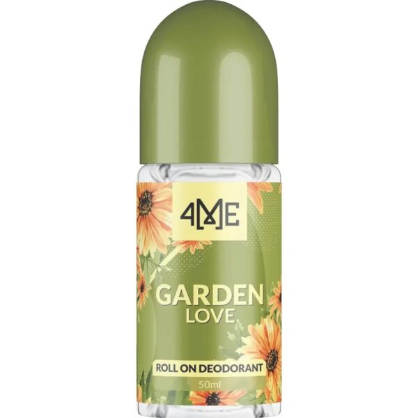 4me garden love roll on deodorant long-lasting fragrance 50ml