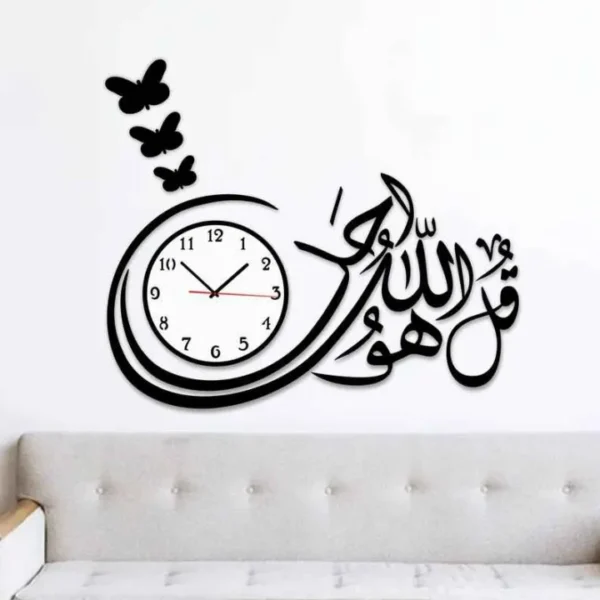 3d wall clock wooden wall clock i  for bedroom i quartz watch diy design - Image 7