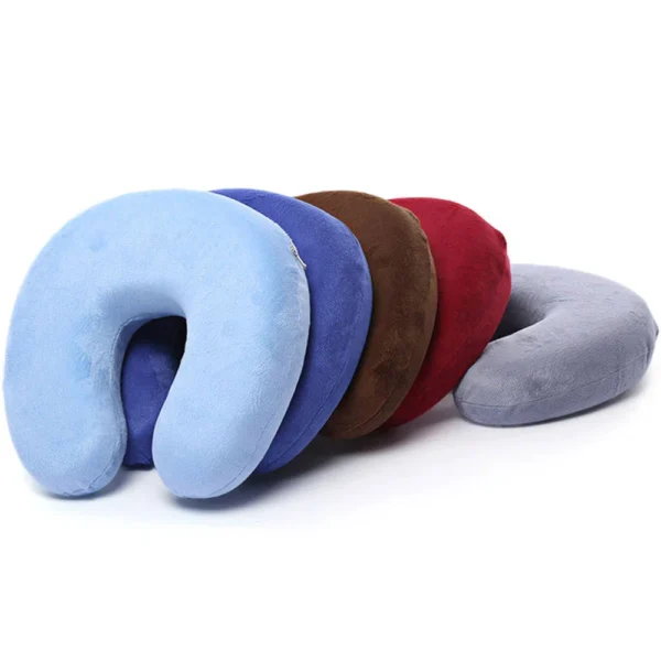 u shaped travel neck pillow extremely soft and comfortable (random color) - Image 13