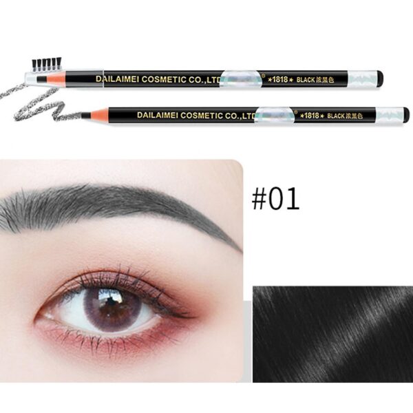 12 pcs waterproof sweat-proof eyebrow pencil non smudge long lasting (random color) - Image 6