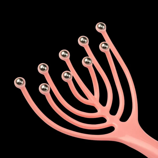 head massager comb exercise balls roller scalp hand held scalp reduce stress fatigue relax blood circulation  (random color) - Image 3
