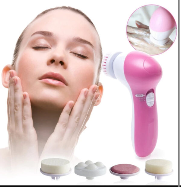 5 in 1 facial electric cleanser and massager,   electric machine beauty , beauty care brush for removing blackhead , beauty tool device - Image 2
