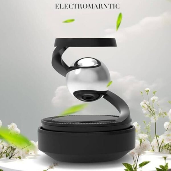 star solar powered levitating ball air freshener for car dashboard, aesthetic car decor | best quality ( random color ) - Image 3