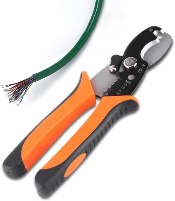wire cutter able wire stripper wire stripping tool, professional wire cable peeler cutter peeling pliers electrician hand tools(random color) - Image 4