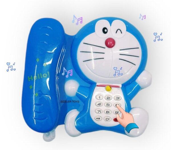 doremon telephone for kids learning talk on phone for kids boys girls (random color) - Image 4