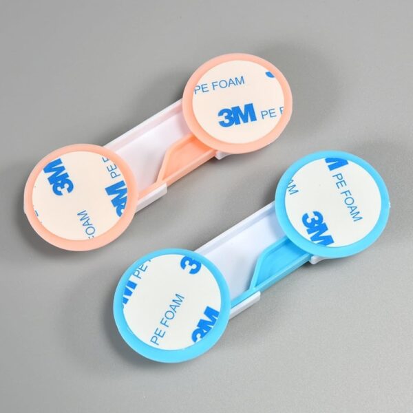 1 pc - children kid drawer lock baby safe angle sliding door plastic child safety locks products ( random color ) - Image 7