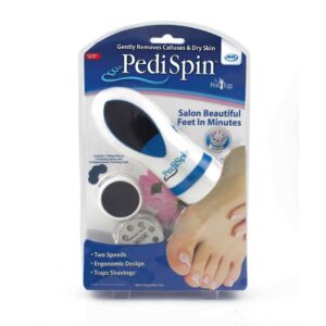 pedi spin  high precision electric callus and foot hardness file polishing and vacuuming dead skin from any area of the foot(cell operated)