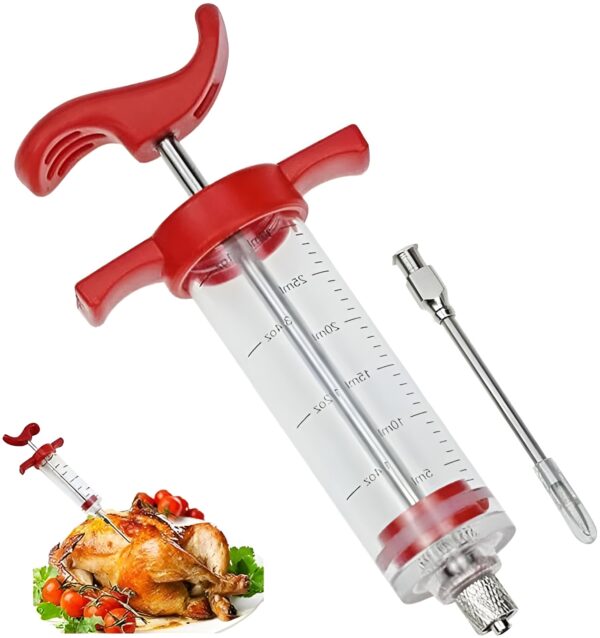 meat injector roast jus seasoning syringe turkey beef marinated meat kitchen tool - Image 5