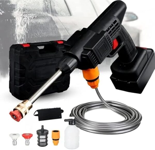 automatic cordless wireless car wash spray gun high pressure 48v lithium water jet foam car washer gun(single battery ) - Image 12