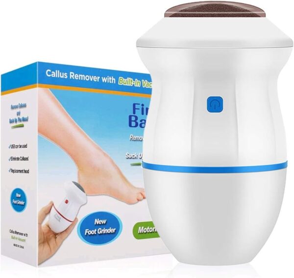 electric foot callus remover with built-in vacuum with two modes and rechargeable