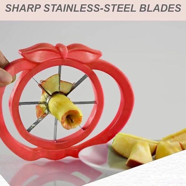 apple corer | fruit peeler / slicer | fruit vegetable divider cutter (random color) - Image 7