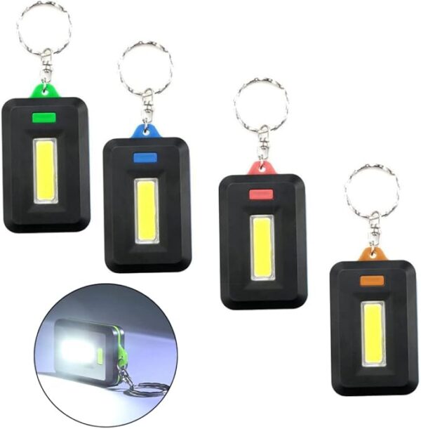 portable mini cob led keychain / multifunctional square key light (random color)